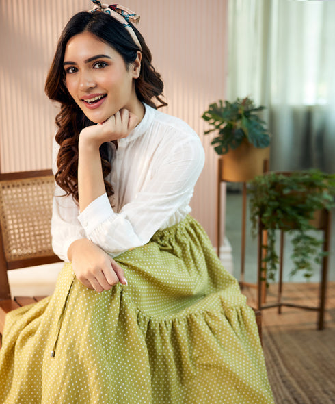 Beach Cotton Maxi Skirt